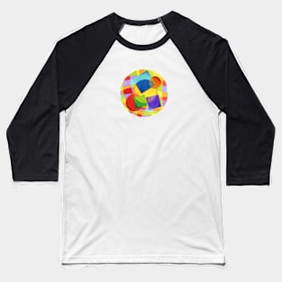 Candy Rainbow Geometric Plaid Baseball T-Shirt